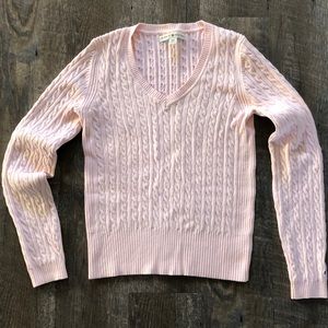 Tommy Hilfiger Pink Cable Knit Sweater